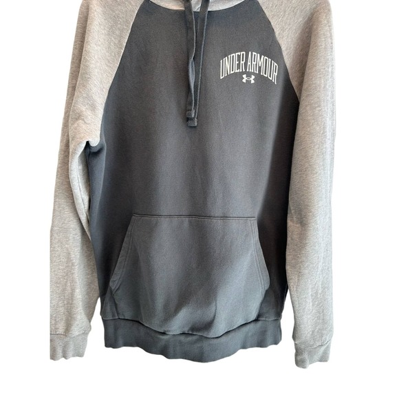 Under Armour Men's Rival Wordmark Colorblock Hoodie, Size S. Wom149 * - Picture 8 of 8